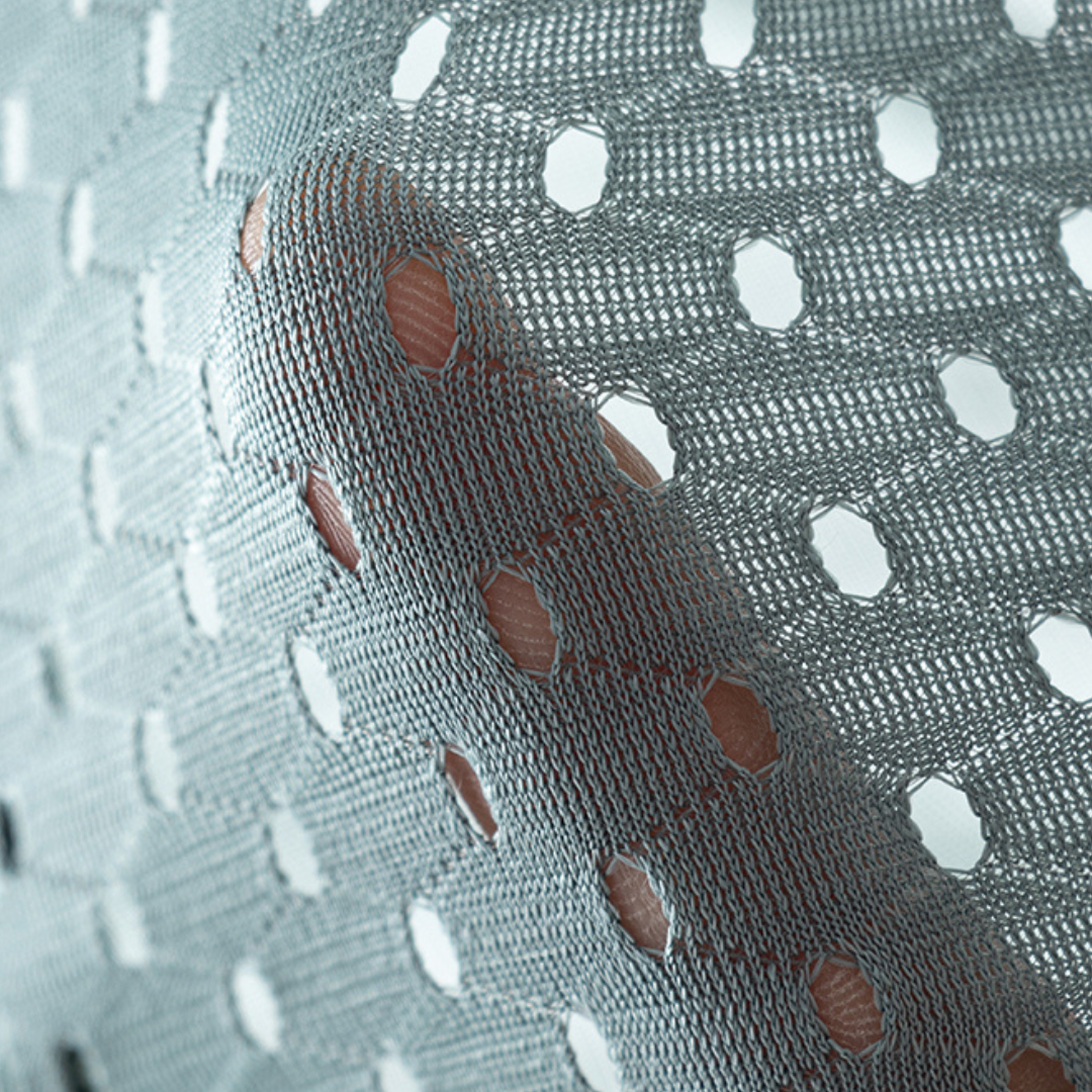 Close-up of HELLO Mesh fabric